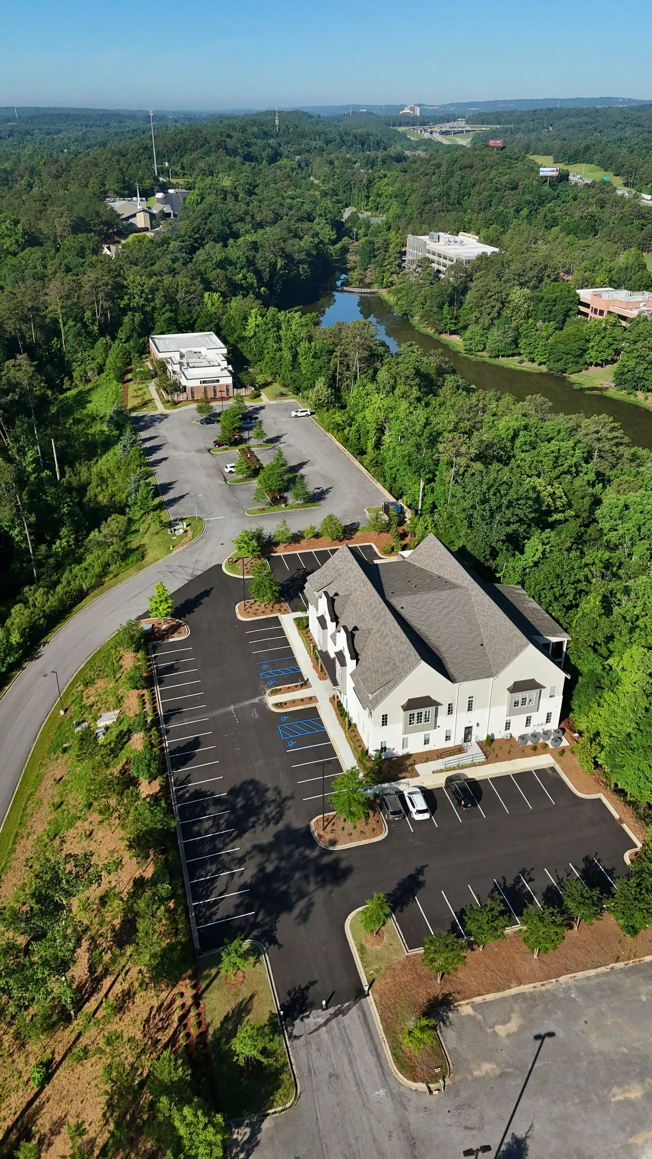 Aerial view of the Longleaf Recovery center
